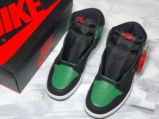Cheap TBK Pine Air High 555088-030 Jordan Green 1 0516